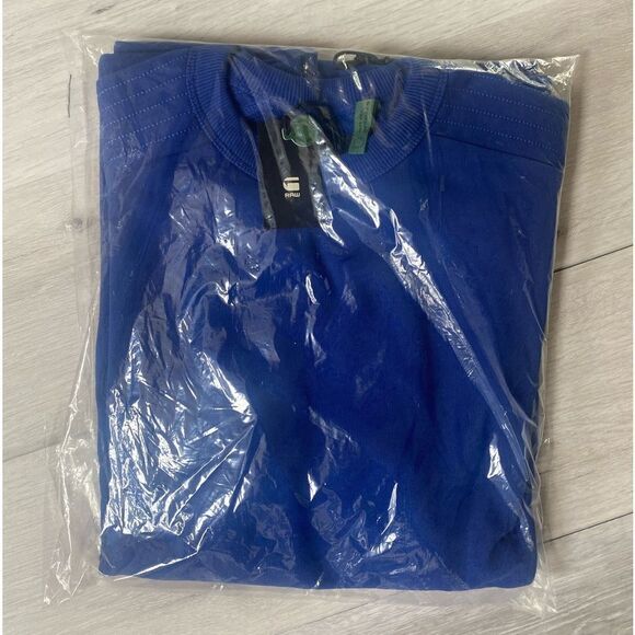 G-Star Raw‎ Stitch Panel Sweater Blue L NWT IN PACKAGING - Picture 5 of 7